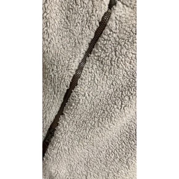 Women's Kuhl Hooded Full Zip Sherpa Fleece Vest Beige Size Large - Picture 3 of 13